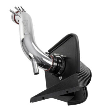 HPS Polish Aluminum Shortram Air Intake Kit w/Heat Shield For 19-22 Hyundai Veloster N 2.0L Turbo (JS)