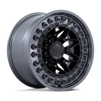 Black Rhino Alpha Wheel 20x10 8x180 -18mm Matte Black w/ Gunmetal Lip