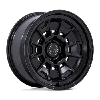 Black Rhino Mondo Wheel 18x9 6x5.5 +12mm Matte Black w/ Gloss Black Lip