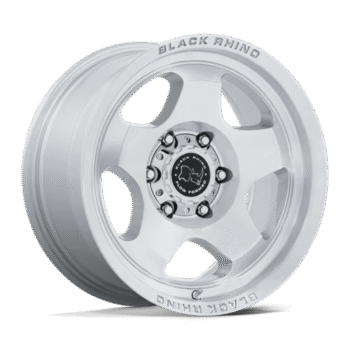Black Rhino SOL Wheel 17x8 5x130 +38mm Gloss Silver w/ Machined Face