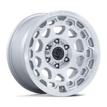 Black Rhino Congo Wheel 17x8.5 5x130 +25mm Gloss Silver w/ Machined Face