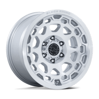 Black Rhino Congo Wheel 17x8.5 5x5 +35mm Gloss Silver w/ Machined Face