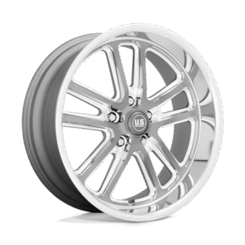 Rotiform Bullet Wheel 20x8 5x5 +1mm Textured Anthracite & Milled w/ Diamond Cut Lip