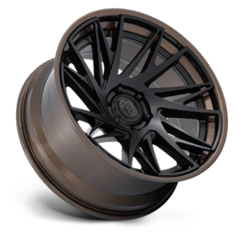 Fuel Off-Road Dynamo Wheel 20x9 6x135 +1mm Matte Black w/ Gloss Bronze Lip