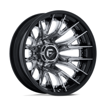 Fuel Off-Road Catalyst DRW Wheel 24x8.25 8x210 -221mm Chrome w/ Gloss Black Lip
