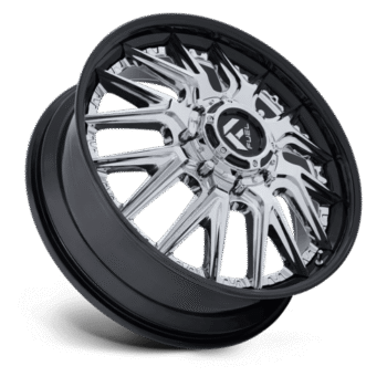 Fuel Off-Road Catalyst DRW Wheel 22x8.25 8x210 +105mm Chrome w/ Gloss Black Lip