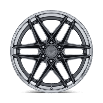 Fuel Off-Road Flight Wheel 22x10 6x135 -18mm Gloss Gunmetal w/ Chrome Lip