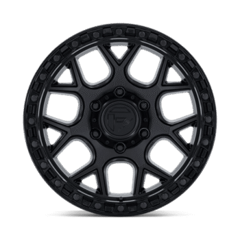 Fuel Off-Road Puma Wheel 17x9 6x5.5 -12mm Matte Black w/ Gloss Black Lip