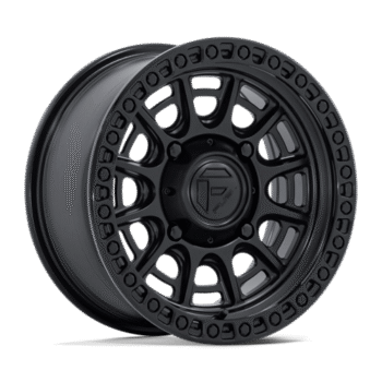 Fuel Off-Road Cycle UTV Wheel 15x7 4x137 +10mm Matte Black w/ Gloss Black Lip (FV832MB15704810A)