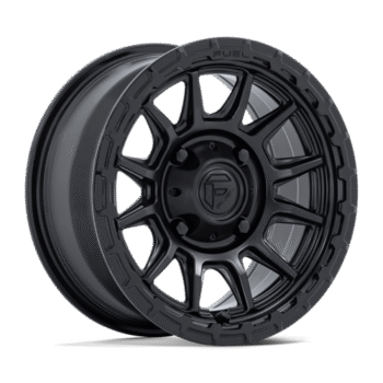 Fuel Off-Road Piston UTV Wheel 15x7 4x137 +38mm Matte Black w/ Gloss Black Lip (FV866MB15704838A)