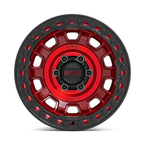 KMC Wheels – TANK BL 17X9 5X5.0 C-RED -15