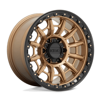 KMC KM547 Wheel 17x9 5x5 -12mm Matte Bronze w/ Black Lip