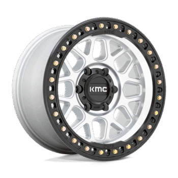 KMC GRS Wheel 17x9 5x5 -12mm Machined w/ Satin Black Lip
