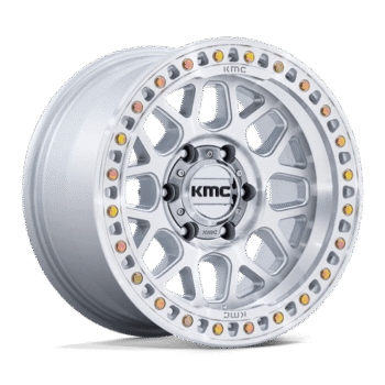 KMC GRS Wheel 20x9 6x135 +0mm Gloss Silver w/ Machined Face