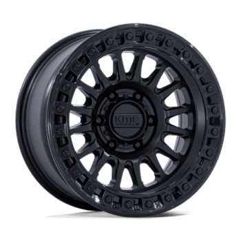 KMC IMS Wheel 17x8.5 5x5 +25mm Matte Black w/ Gloss Black Lip