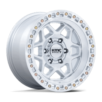 KMC Torx Wheel 17x8.5 6x135 +0mm Gloss Silver w/ Machined Face