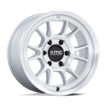 KMC Range Wheel 17x8.5 6x135 +0mm Silver w/ Machined