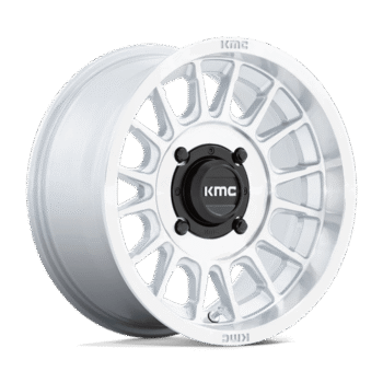 KMC Impact UTV Wheel 15x7 4x137 +10mm Silver w/ Machined Face