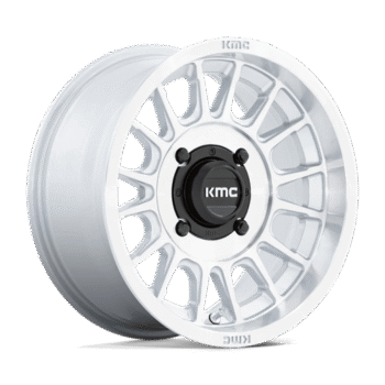 KMC Impact UTV Wheel 15x7 4x156 +10mm Silver w/ Machined Face