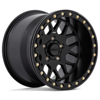 KMC Grenade UTV BL Wheel 14x7 4x137 +38mm Satin Black Black