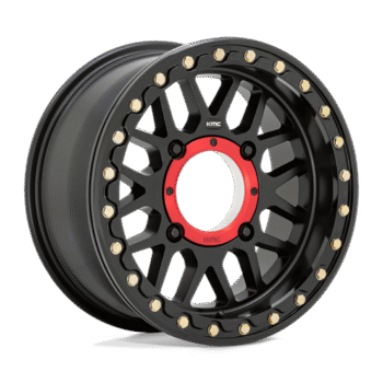 KMC Grenade UTV BL Wheel 15x7 4x156 +10mm Satin Black