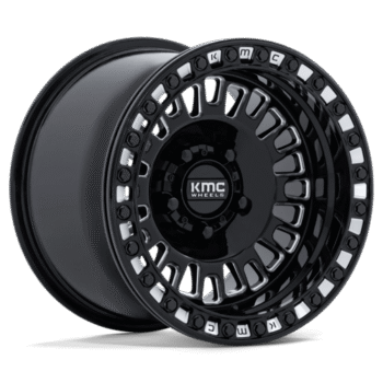 KMC Aztec UTV BL Wheel 15x10 5x4.5 +0mm Gloss Black & Milled
