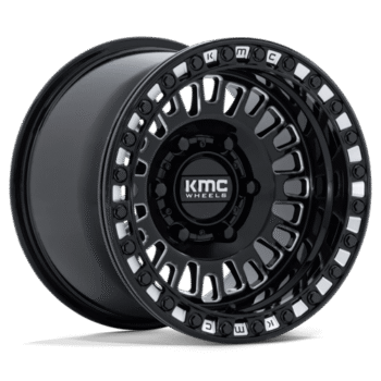 KMC Aztec UTV BL Wheel 15x10 6x5.5 +0mm Gloss Black & Milled