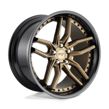 Niche Methos Wheel 20x10 5x120 +45mm Bronze w/ Gloss Black Lip