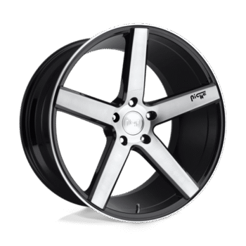 Niche Milan Wheel 19x8.5 5x4.5 +35mm Brushed w/ Gloss Black