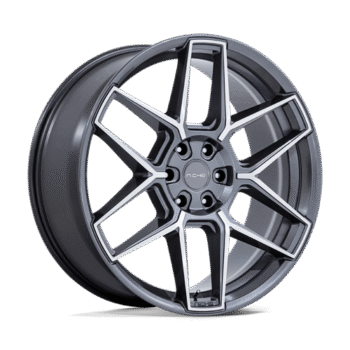 Niche Rise Wheel 20x9 5x120 +27mm Anthracite w/ Machined Face