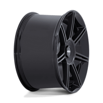 Rotiform FRA Wheel 22x10 5x130 +56mm Gloss Black w/ Matte Black Spokes