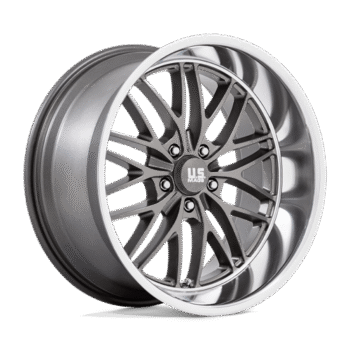 U.S. Mags Santa Cruz Wheel 20x10 5x4.75 +6mm Anthracite w/ Diamond Cut Lip