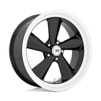 U.S. Mags TS Wheel 22x10.5 5x5 +0mm Gloss Black w/ Diamond Cut Lip (U13622057357L)
