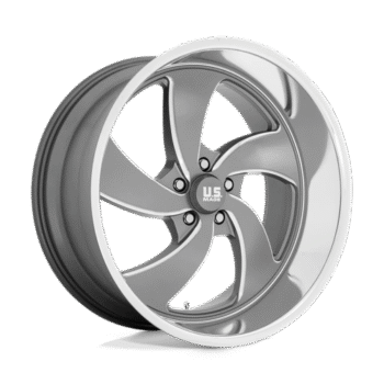 U.S. Mags Desperado Wheel 22x10.5 5x5 +1mm Anthracite Milled Diamond Cut Milled, Left Hand (U133220573+01L)