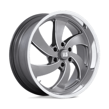 U.S. Mags Desperado Wheel 22x9 6x135 +25mm Anthracite Milled Diamond Cut Milled, Left Hand (U133229089+25L)