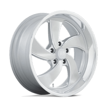 U.S. Mags Desperado Wheel 20x9.5 5x4.75 +1mm Silver Brushed Face Milled Diamond Cut Milled, Left Hand (U134209561+01R)