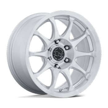 Black Rhino Ronin Wheel 17x8.5 6x5.5 +0mm Gloss Silver w/ Machined Face