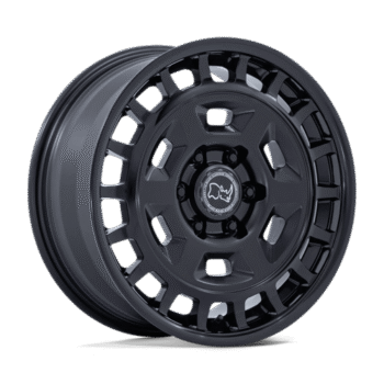 Black Rhino Rover Wheel 17x8 6x130 +32mm Matte Black w/ Gloss Black Lip