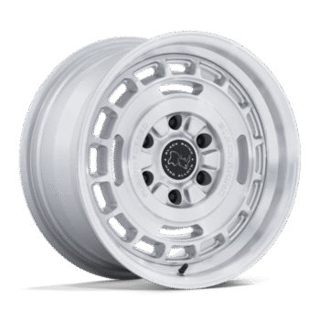 Black Rhino Vagabond Wheel 17x8.5 6x5.5 +0mm Gloss Silver w/ Machined Face