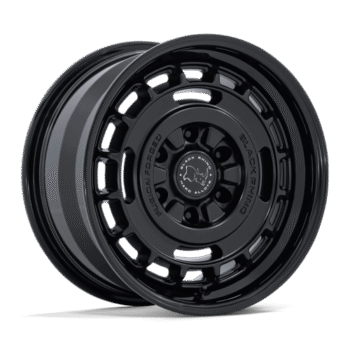 Black Rhino Vagabond Wheel 17x8 6x130 +32mm Matte Black w/ Gloss Black Lip