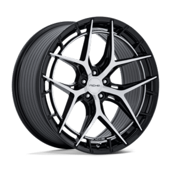 Niche Riviera Wheel 20x9.5 5x115 +15mm Gloss Black w/ Machined Face