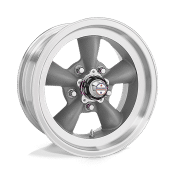 American Racing VN105 TT-D Wheel 15x7 5x5 3.75in BS Gray / Machined / Brushed